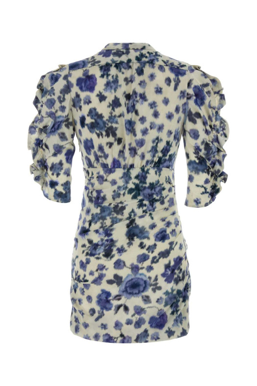 Printed stretch silk Doris mini dress ISABEL MARANT (RO1059FAD1J11I)