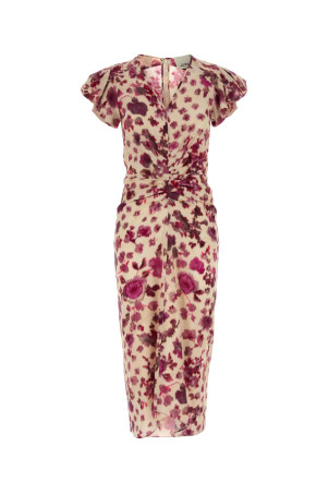 Printed stretch silk Terenae dress ISABEL MARANT (RO1067FAD1J11I)