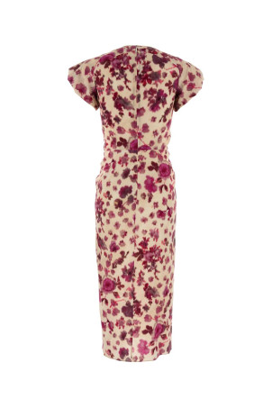 Printed stretch silk Terenae dress ISABEL MARANT (RO1067FAD1J11I)