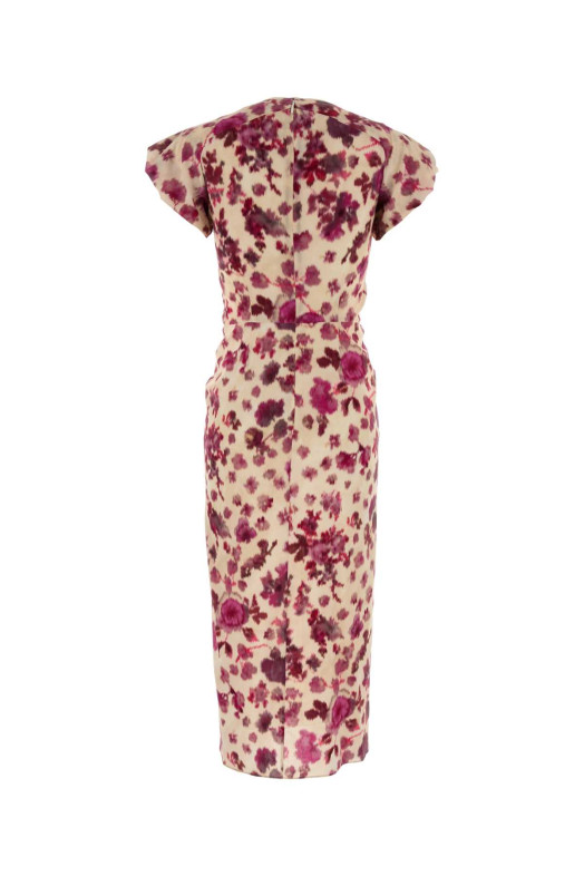 Printed stretch silk Terenae dress ISABEL MARANT (RO1067FAD1J11I)