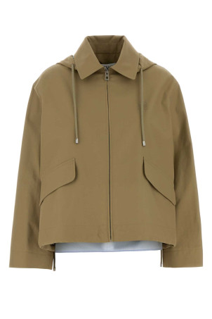 Sage green cotton parka Beige LOEWE (S359Y02XEI)