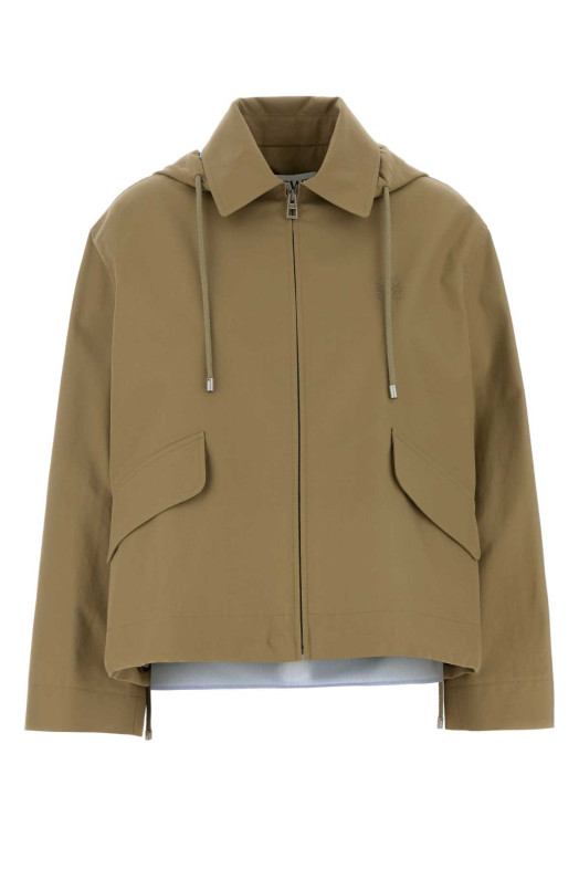Sage green cotton parka Beige LOEWE (S359Y02XEI)