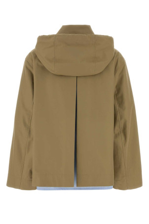 Sage green cotton parka Beige LOEWE (S359Y02XEI)