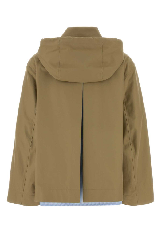 Sage green cotton parka Beige LOEWE (S359Y02XEI)