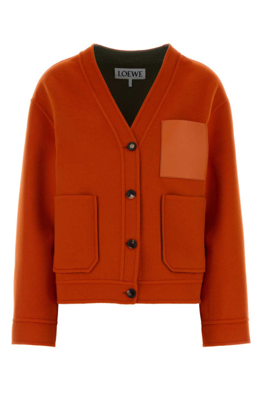 Orange wool blend cardigan LOEWE (S359Y02XFU)