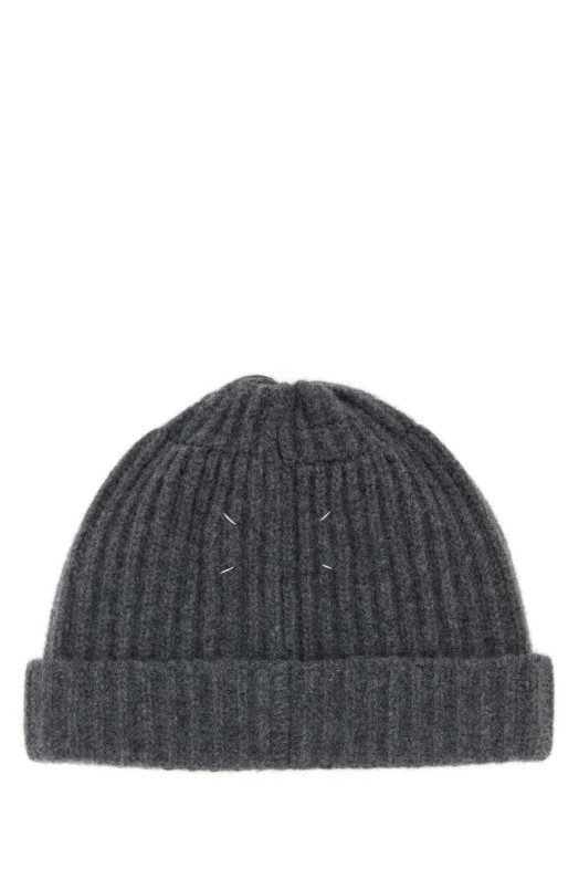 Dark grey wool beanie hat MAISON MARGIELA (S50TB0016M13226)
