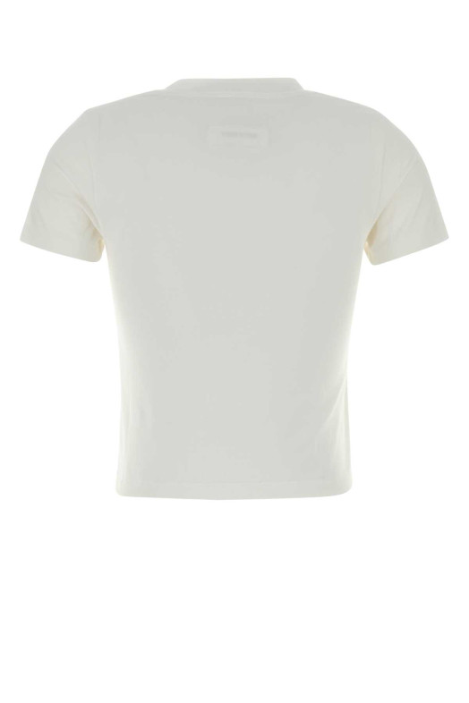 White stretch cotton t-shirt White MM6 MAISON MARGIELA (S52GC0360M20185)