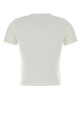 White stretch cotton t-shirt White MM6 MAISON MARGIELA (S52GC0360M20185)