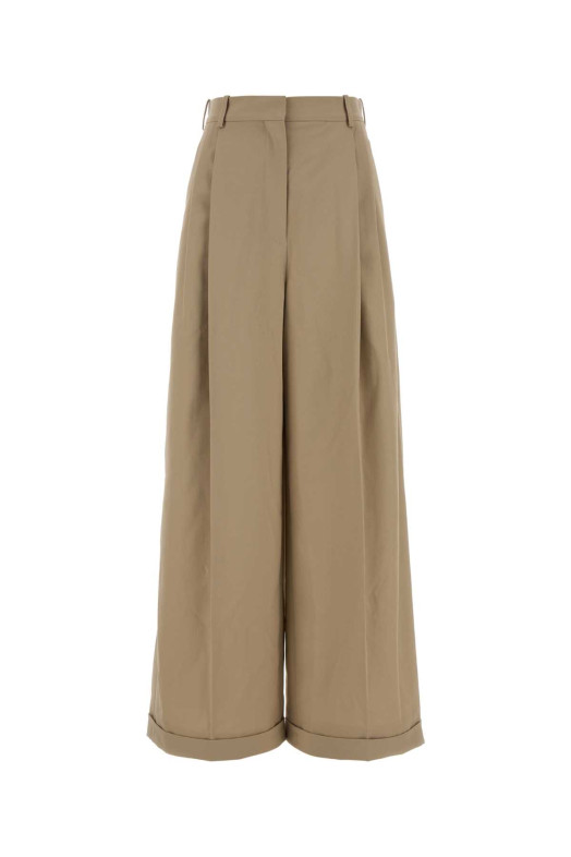 Beige cotton wide-leg pant Beige LOEWE (S540Y04XMJ)