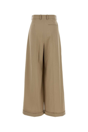 Beige cotton wide-leg pant Beige LOEWE (S540Y04XMJ)