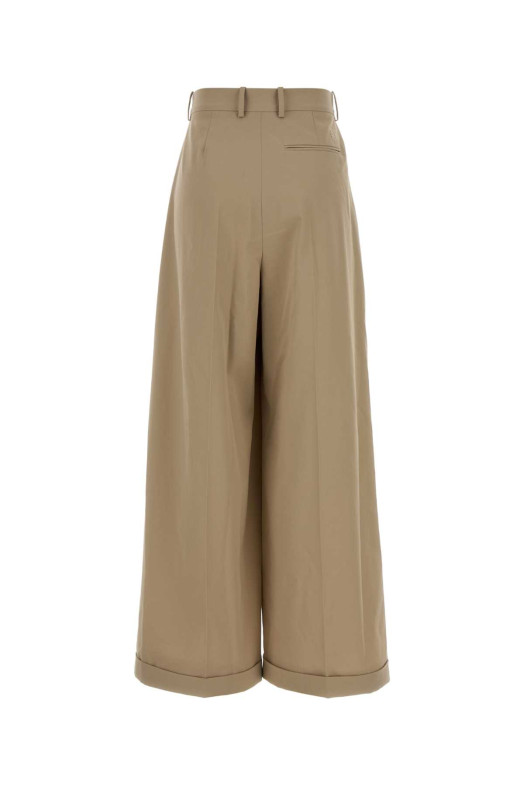 Beige cotton wide-leg pant Beige LOEWE (S540Y04XMJ)