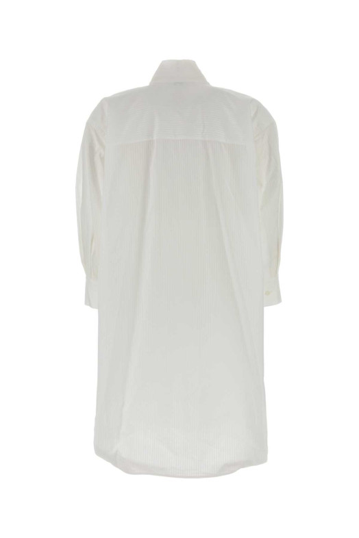White poplin dress White LOEWE (S540Y09XTU)