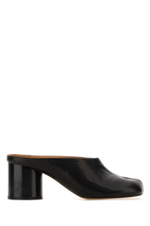 Black leather Tabi mules MAISON MARGIELA (S58WP0302P3753)