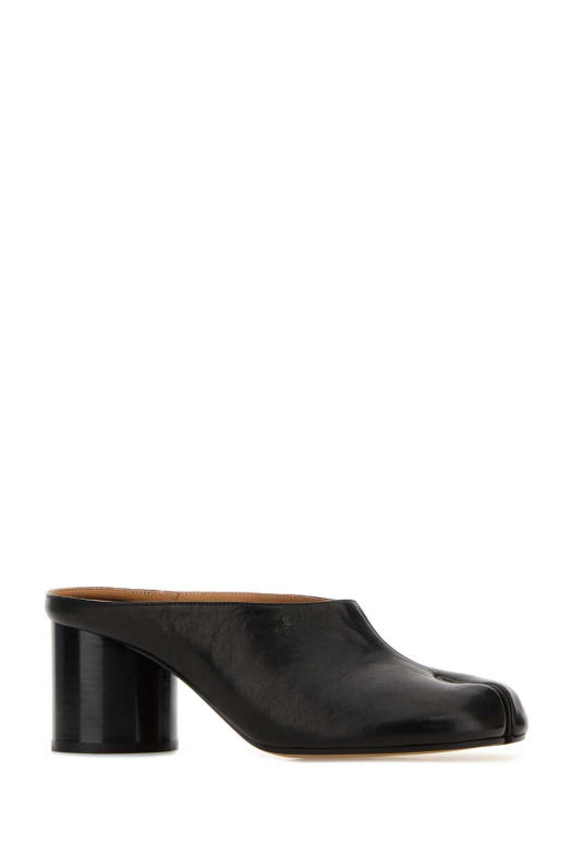 Black leather Tabi mules MAISON MARGIELA (S58WP0302P3753)