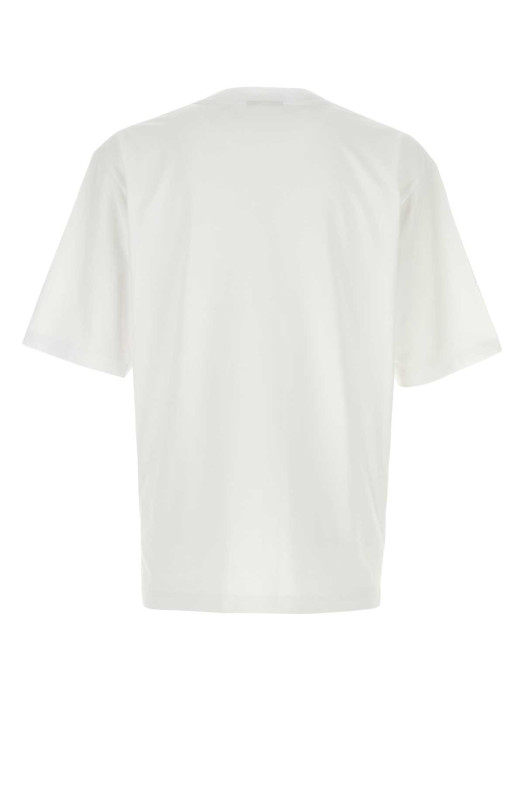 White cotton oversize t-shirt White DSQUARED (S71GD1653D20033)