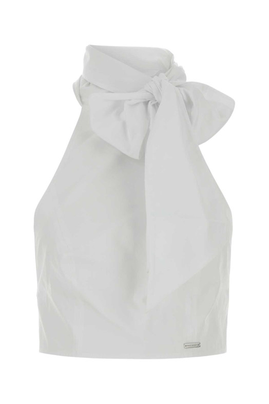 White poplin top White DSQUARED (S75NC1133S36275)