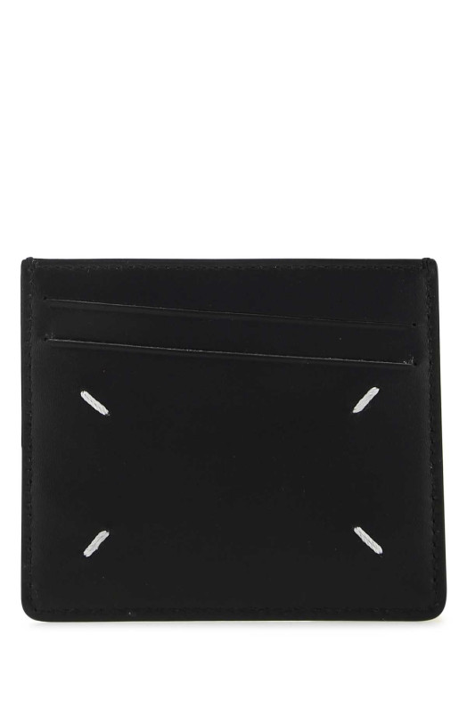 Black leather card holder MAISON MARGIELA (SA1VX0009P4745)