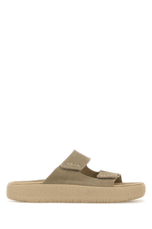 Dove grey suede slippers VEJA (SA3220670)