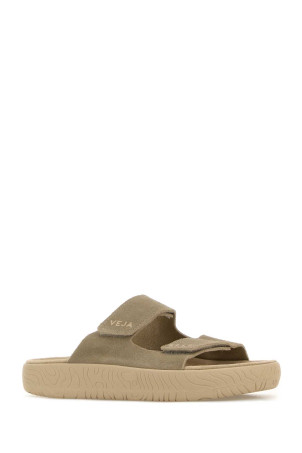 Dove grey suede slippers VEJA (SA3220670)