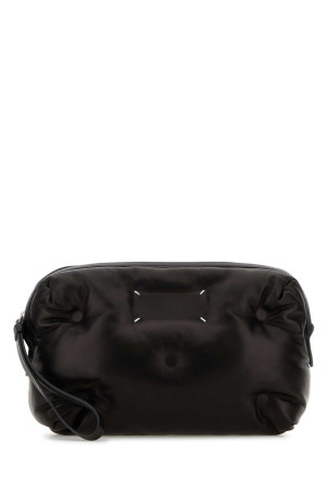 Black nappa leather Glam Slam clutch MAISON MARGIELA (SB1WB0006P8840)