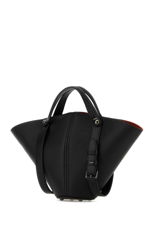Black leather bucket bag MAISON MARGIELA (SB1WG0093P7268)
