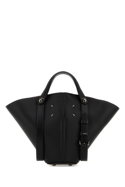 Black leather bucket bag MAISON MARGIELA (SB1WG0093P7268)