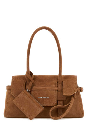 Camel suede shoulder bag DSQUARED (SDW008301503520)