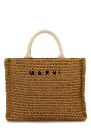 Biscuit raffia small shopping bag MARNI (SHMP0077U0P3860)
