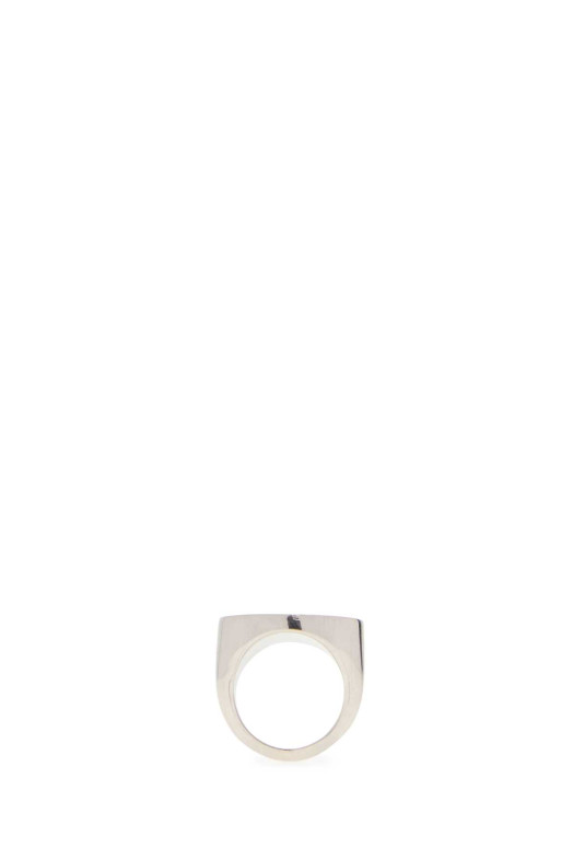 Silver metal ring Black MM6 MAISON MARGIELA (SM7UQ0119P8755)