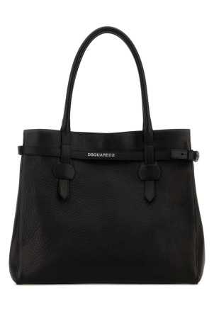 Black leather Twin shopping bag DSQUARED (SPW011112900001)