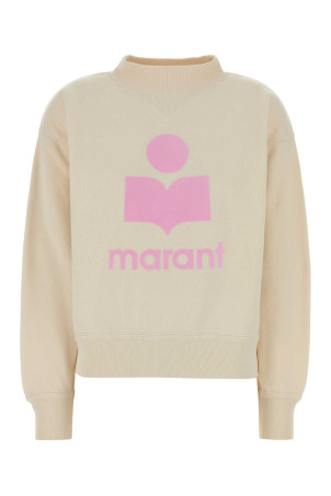 Cream cotton blend Moby sweatshirt ISABEL MARANT ETOILE (SW0003FAD1M04E)