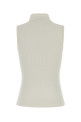 White stretch cotton blend vest LEMAIRE (TS0004LJ1030)