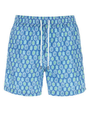 Printed polyester swimming shorts Pink FEDELI (TU00318F80)
