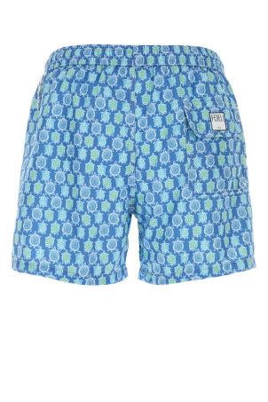 Printed polyester swimming shorts Pink FEDELI (TU00318F80)