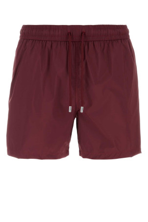 Burgundy polyester swimming shorts FEDELI (TU00320)