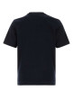 Navy blue cotton t-shirt FEDELI (TUD00103)