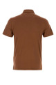 Brown stretch cotton polo shirt Black FEDELI (TUD00120)