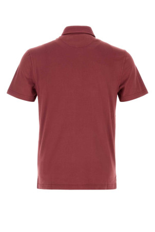 Tyrian purple stretch cotton polo shirt FEDELI (TUD00120)