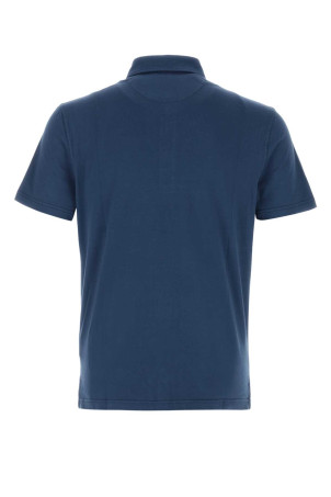 Blue stretch cotton polo shirt FEDELI (TUD00120)