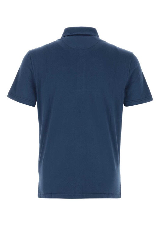 Blue stretch cotton polo shirt FEDELI (TUD00120)