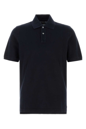 Navy blue piquet polo shirt FEDELI (TUD00128)
