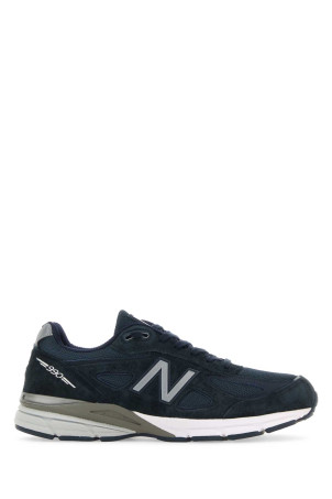 Blue fabric and suede 990v4 sneakers Blue NEW BALANCE (U990NV4)