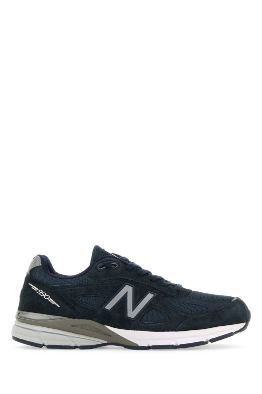 Blue fabric and suede 990v4 sneakers Blue NEW BALANCE (U990NV4)