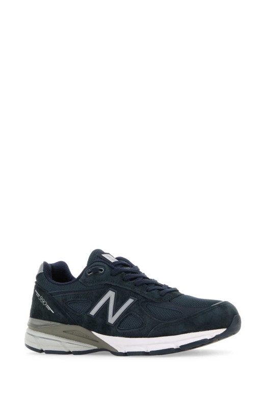 Blue fabric and suede 990v4 sneakers Blue NEW BALANCE (U990NV4)