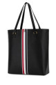 Black leather shopping bag THOM BROWNE (UAG250A00198)