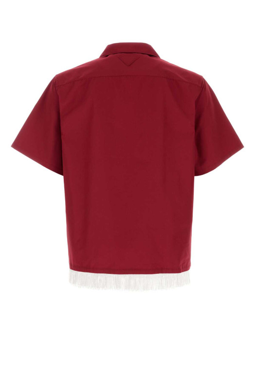 Tiziano red poplin shirt PRADA (UCS547SOOO18T2)