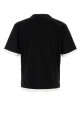 Black cotton t-shirt PRADA (UJN912SWMO11CD)