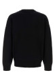 Black wool sweater White AMI (UKS838018)