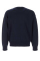 Navy blue wool blend sweater AMI (UKS859KN0156)