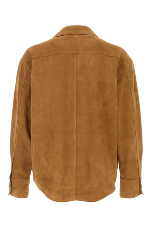Camel suede oversize shirt AMI (USH826LH0059)